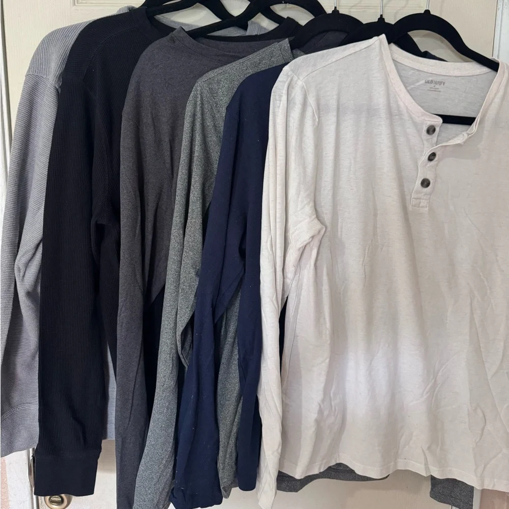 Lot of 6 Long Sleeves Sz M - Picture 1 of 13